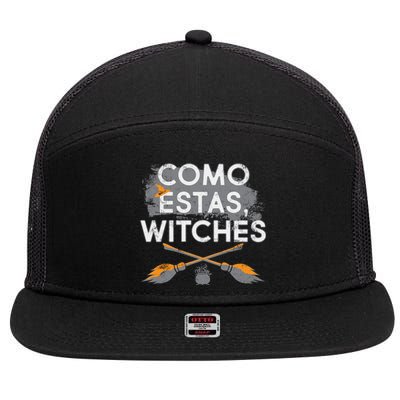 Como Estas Witches 7 Panel Mesh Trucker Snapback Hat