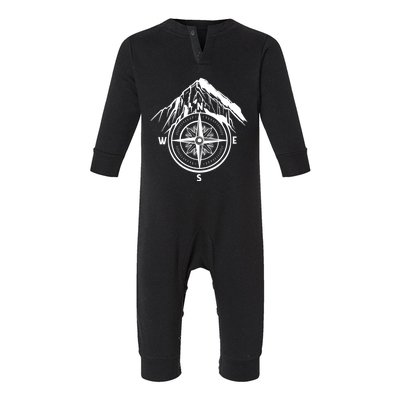 Compass Guide Mountain Infant Fleece One Piece