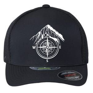 Compass Guide Mountain Flexfit Unipanel Trucker Cap