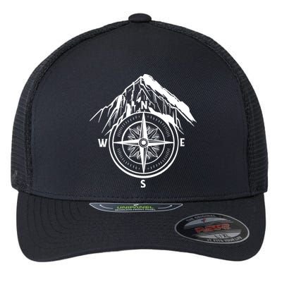 Compass Guide Mountain Flexfit Unipanel Trucker Cap
