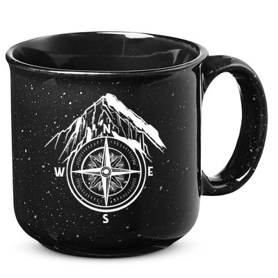 Compass Guide Mountain 15oz Campfire Ceramic Mug