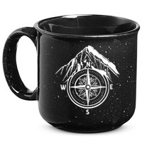 Compass Guide Mountain 15oz Campfire Ceramic Mug