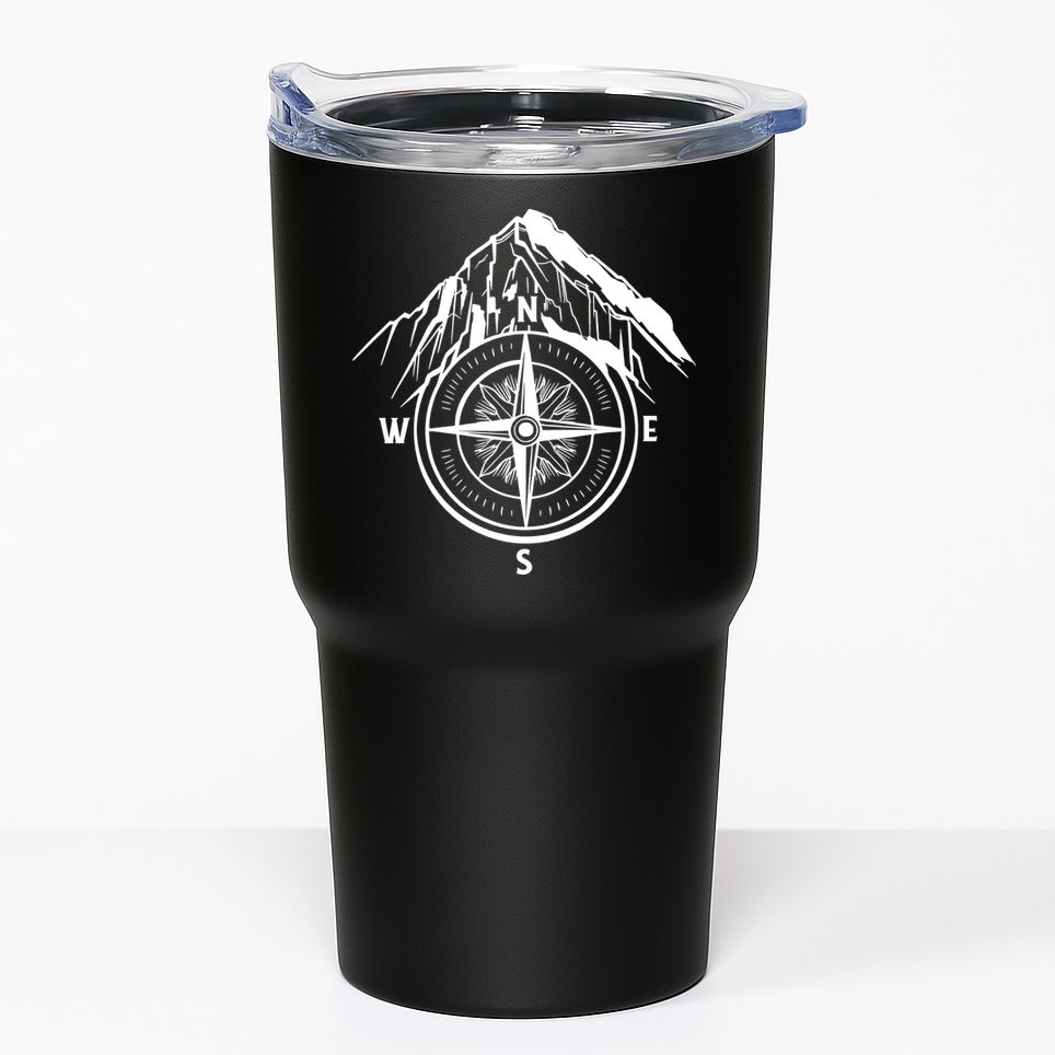 Compass Guide Mountain Tumbler