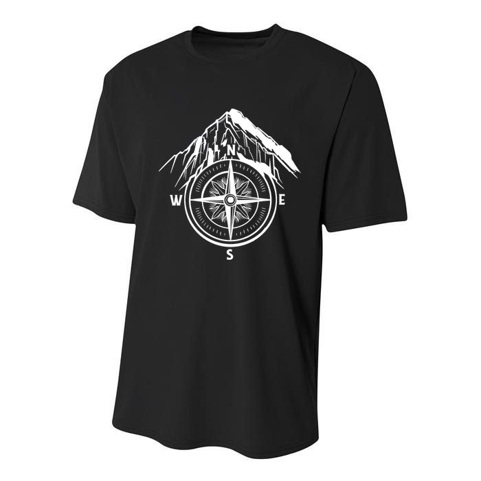 Compass Guide Mountain Youth Performance Sprint T-Shirt