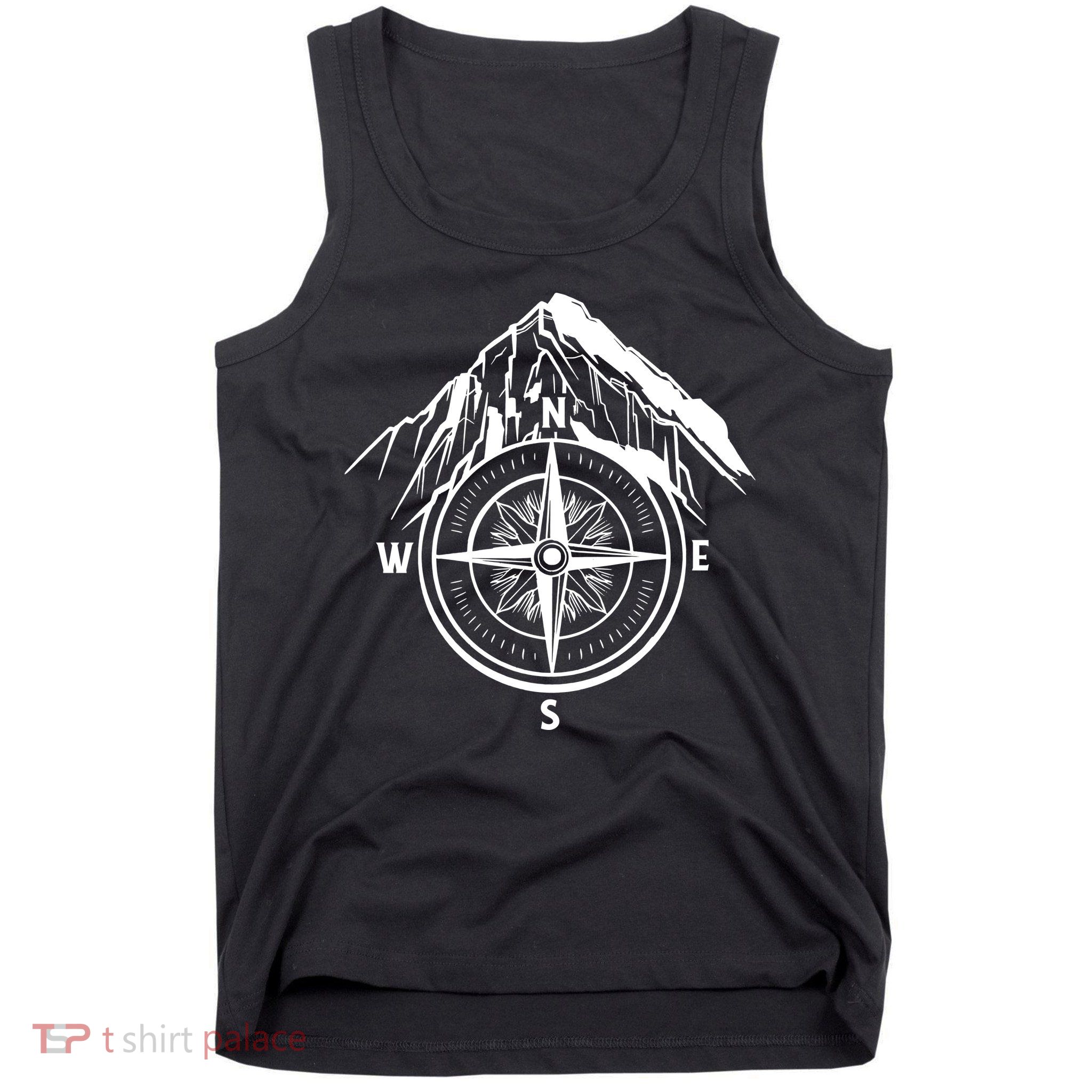 Compass Guide Mountain Tank Top