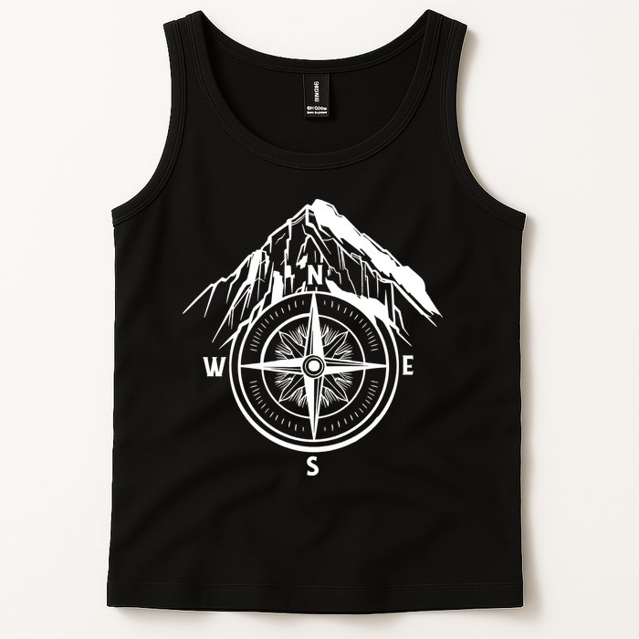 Compass Guide Mountain Tank Top