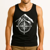 Compass Guide Mountain Tank Top