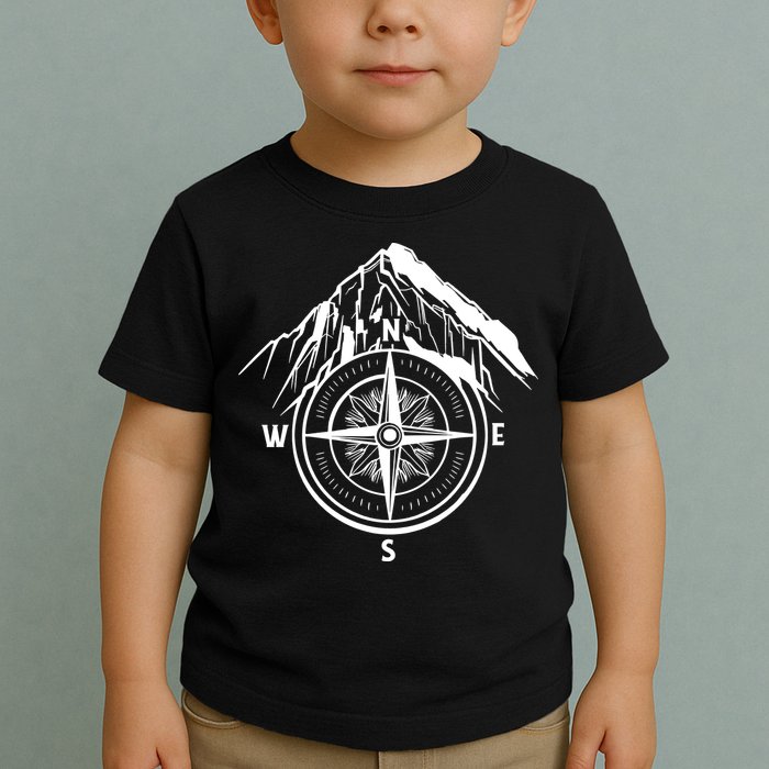 Compass Guide Mountain Toddler T-Shirt