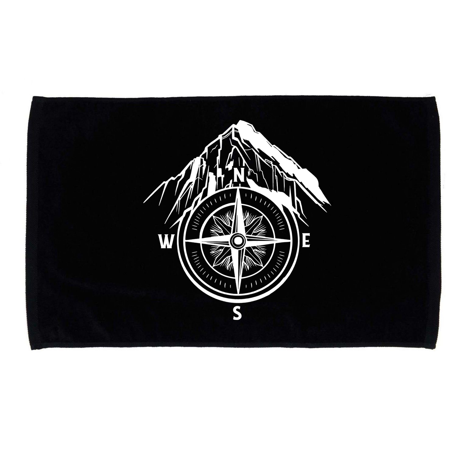 Compass Guide Mountain Microfiber Hand Towel