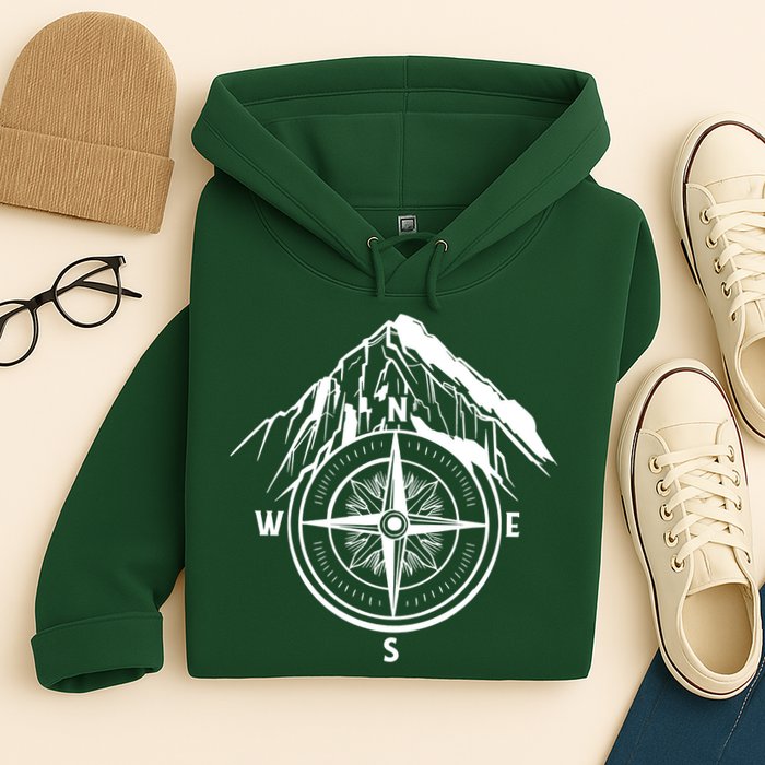 Compass Guide Mountain Hoodie