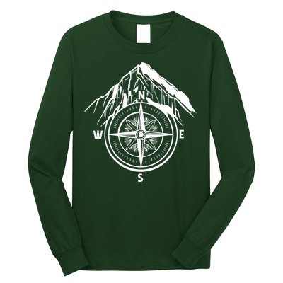 Compass Guide Mountain Long Sleeve Shirt