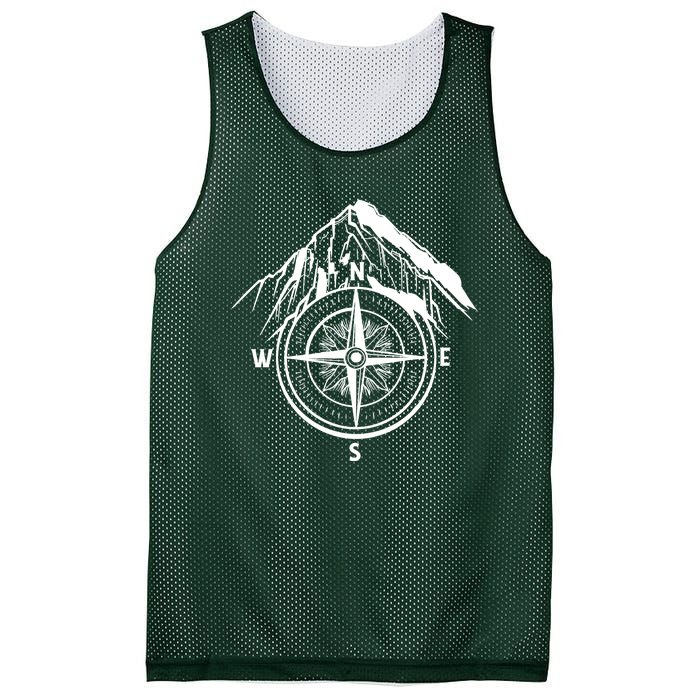 Compass Guide Mountain Mesh Reversible Basketball Jersey Tank