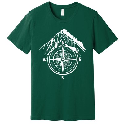 Compass Guide Mountain Premium T-Shirt