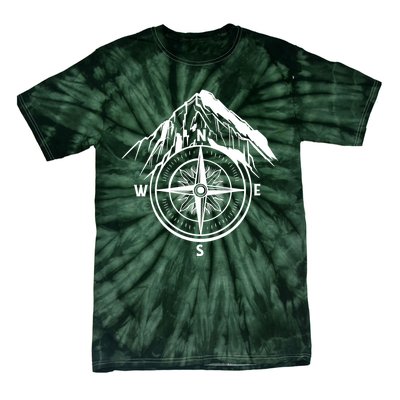 Compass Guide Mountain Tie-Dye T-Shirt