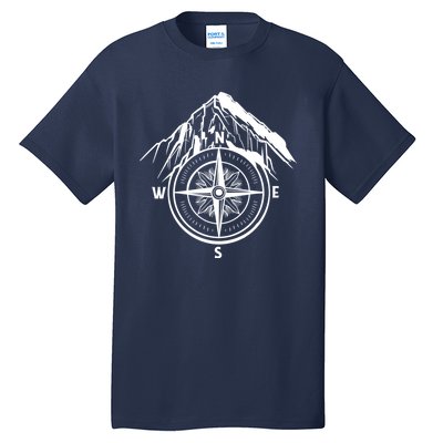 Compass Guide Mountain Tall T-Shirt