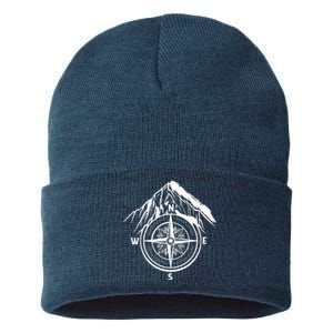 Compass Guide Mountain Sustainable Knit Beanie