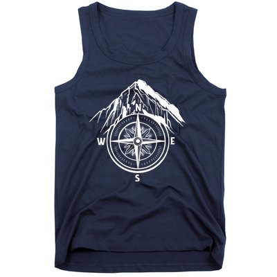 Compass Guide Mountain Tank Top