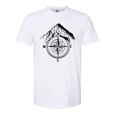 Compass Guide Mountain Softstyle CVC T-Shirt