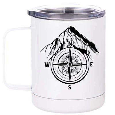 Compass Guide Mountain 12 oz Stainless Steel Tumbler Cup