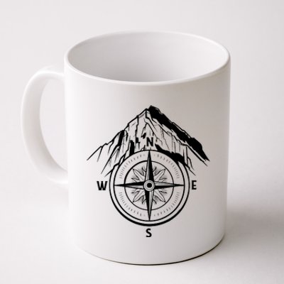 Compass Guide Mountain Coffee Mug