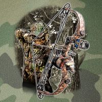 Compound Bow And Arrow Hunter Legacy Tie Dye Trucker Hat