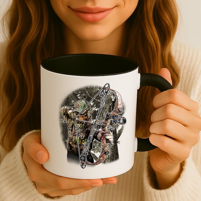 Compound Bow And Arrow Hunter Mug