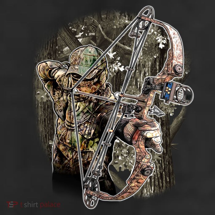 Compound Bow And Arrow Hunter 11oz C Handle Ceramic Mug