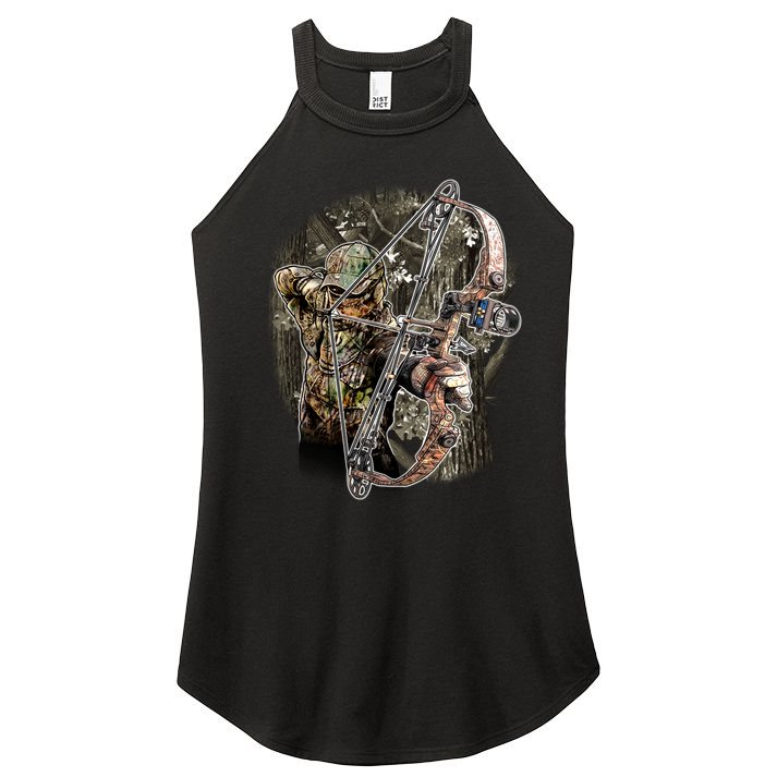 Compound Bow And Arrow Hunter Women's Perfect Tri Rocker Tank
