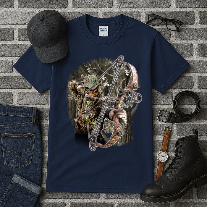 Compound Bow And Arrow Hunter Tall T-Shirt