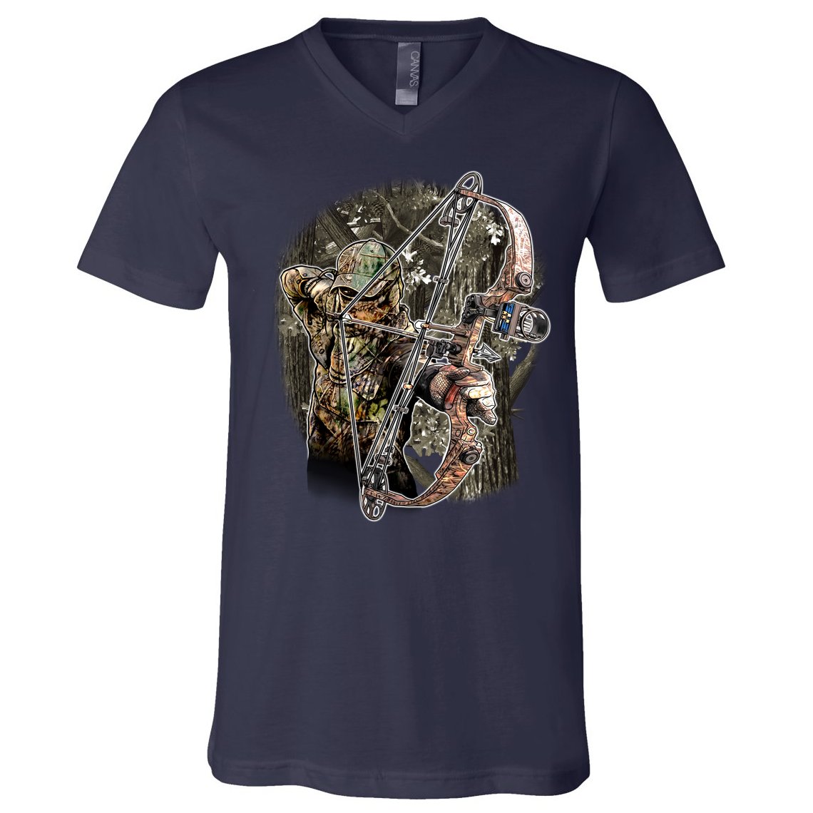 Compound Bow And Arrow Hunter V-Neck T-Shirt