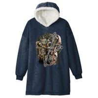 Compound Bow And Arrow Hunter Hooded Wearable Blanket