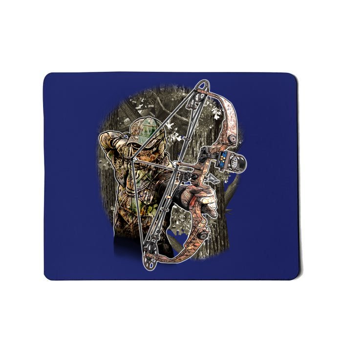 Compound Bow And Arrow Hunter Mousepad