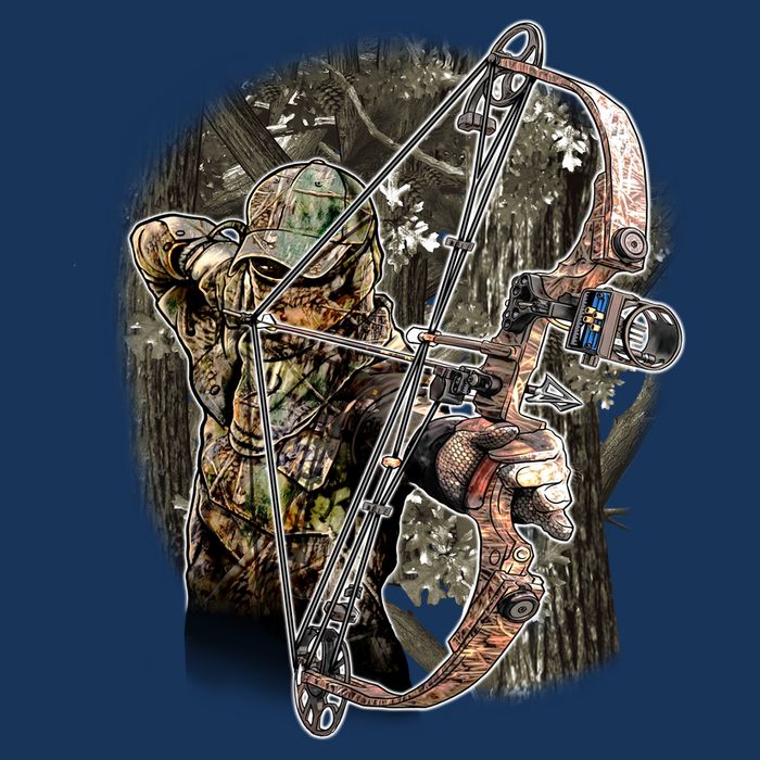 Compound Bow And Arrow Hunter Mousepad