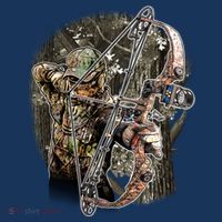 Compound Bow And Arrow Hunter Youth Performance Sprint T-Shirt