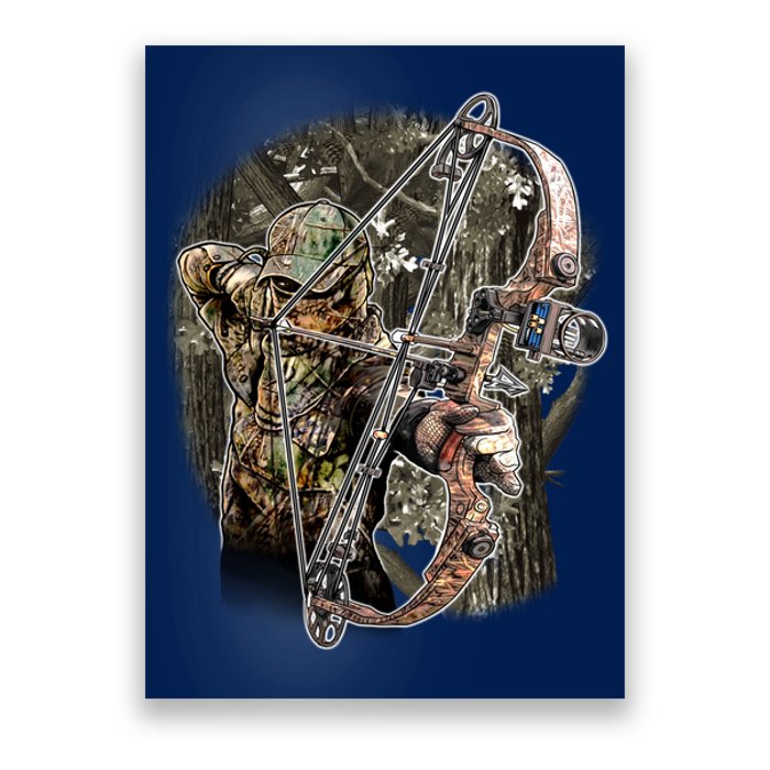 Compound Bow And Arrow Hunter Poster