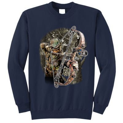 Compound Bow And Arrow Hunter Tall Sweatshirt