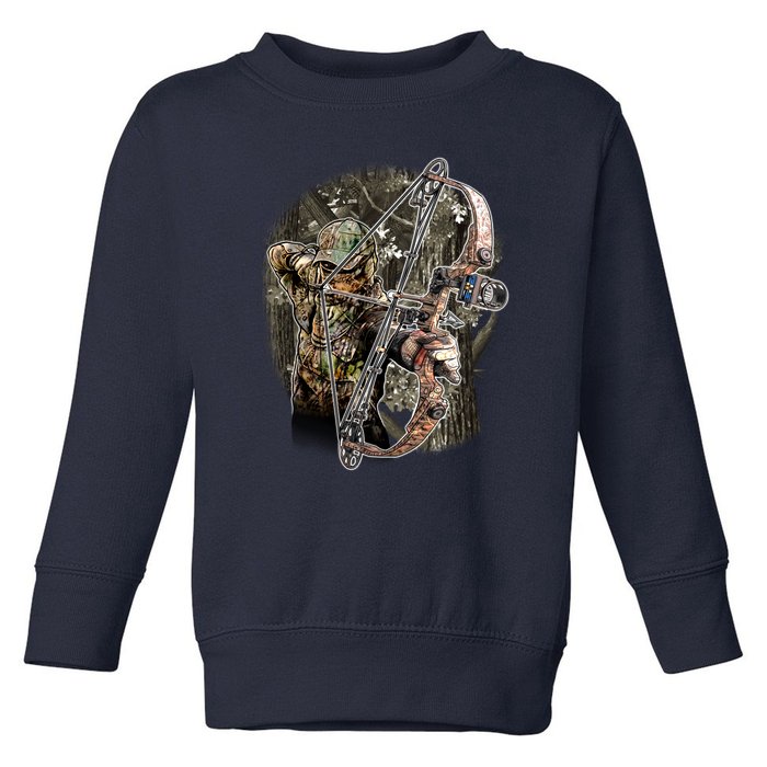 Compound Bow And Arrow Hunter Toddler Sweatshirt