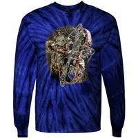 Compound Bow And Arrow Hunter Tie-Dye Long Sleeve Shirt