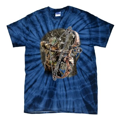 Compound Bow And Arrow Hunter Tie-Dye T-Shirt