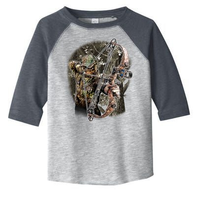 Compound Bow And Arrow Hunter Toddler Fine Jersey T-Shirt