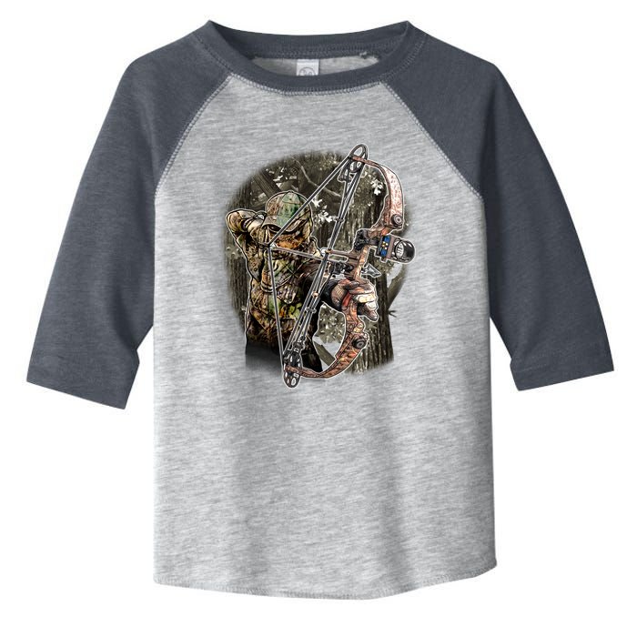 Compound Bow And Arrow Hunter Toddler Fine Jersey T-Shirt