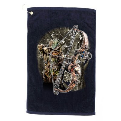 Compound Bow And Arrow Hunter Golf Towel
