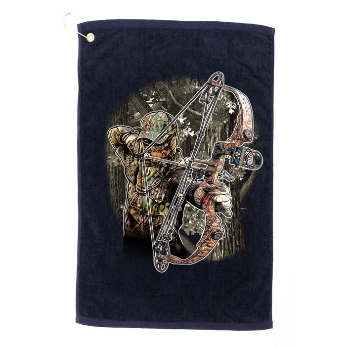Compound Bow And Arrow Hunter Golf Towel