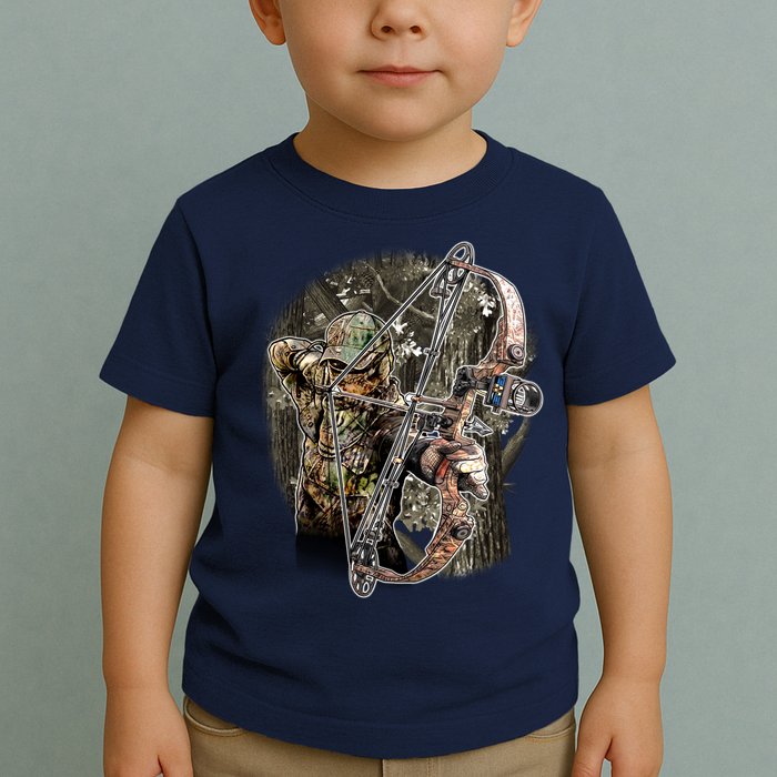 Compound Bow And Arrow Hunter Toddler T-Shirt