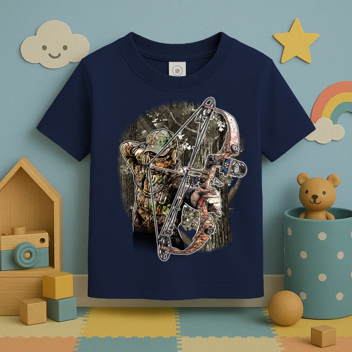 Compound Bow And Arrow Hunter Toddler T-Shirt