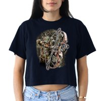 Compound Bow And Arrow Hunter Crop Top