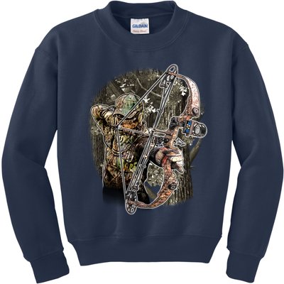 Compound Bow And Arrow Hunter Kids Sweatshirt