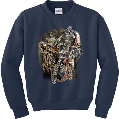 Compound Bow And Arrow Hunter Kids Sweatshirt