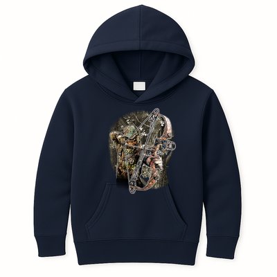 Compound Bow And Arrow Hunter Kids Hoodie