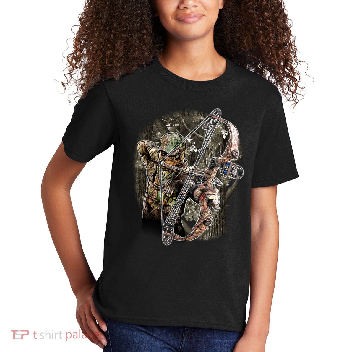 Compound Bow And Arrow Hunter Kids T-Shirt